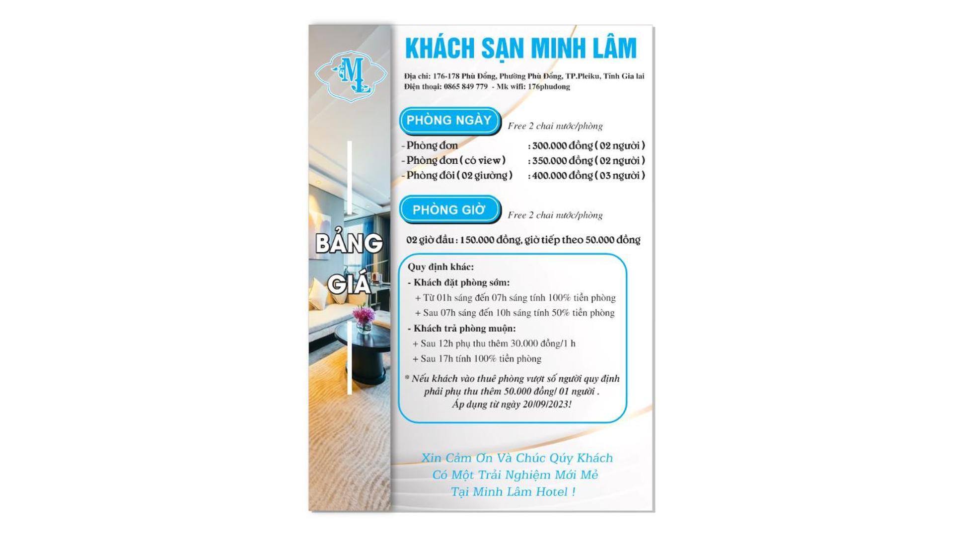 Minh Lam Hotel Плей Ку Екстериор снимка